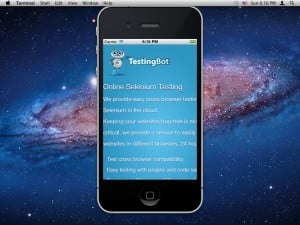 iPhone and iPad Selenium Testing with Webdriver