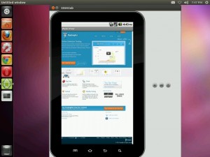 Samsung Galaxy Tab Testing with Selenium Webdriver
